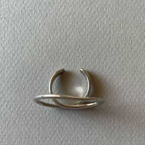 Elegant Silver Spiral Ring M376 - Picture 3 of 4